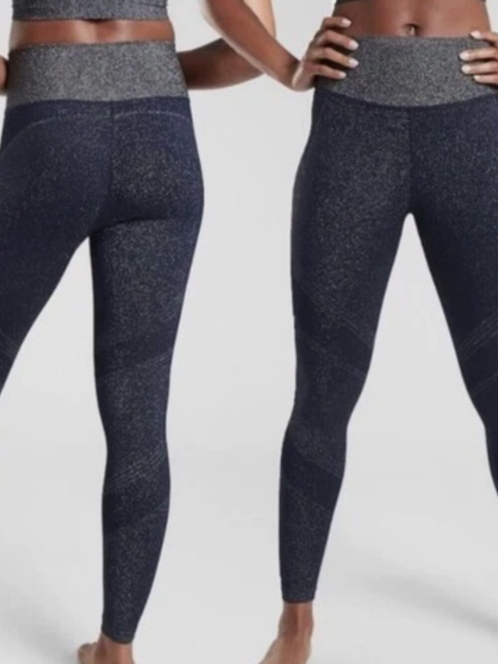Athleta Twilight 2.0 Blue Sparkle Tight Leggings NWT medium